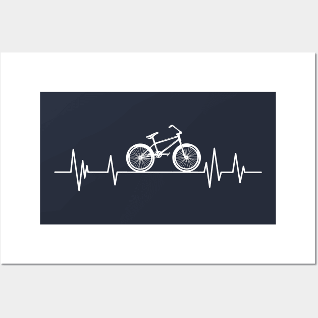 Bicycle Heartbeat,BMX Heartbeat bmx bike Wall Art by mezy